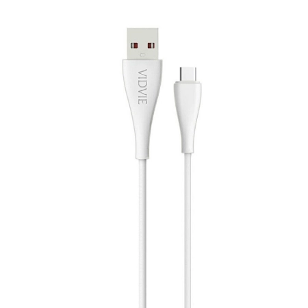 Kabel USB TYP C 0.3m biały VIDVIE CB440 2.4A